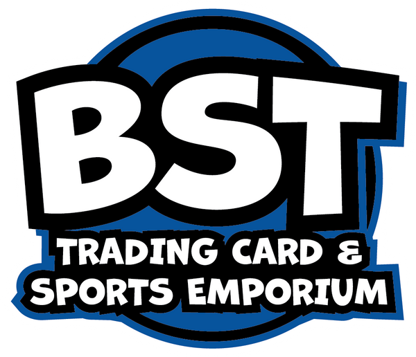 BST Trading card and Sports Emporium logo